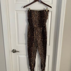 Animal print jumpsuit